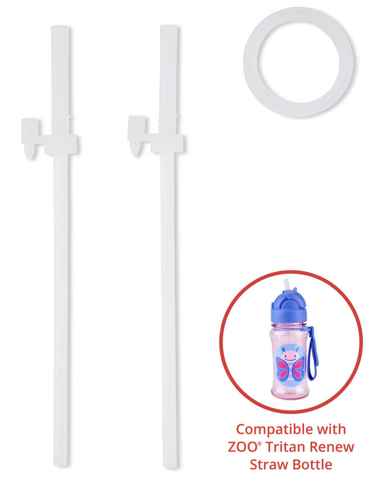 SKIP HOP Brčko náhradní do fľašky Zoo tritan 2ks