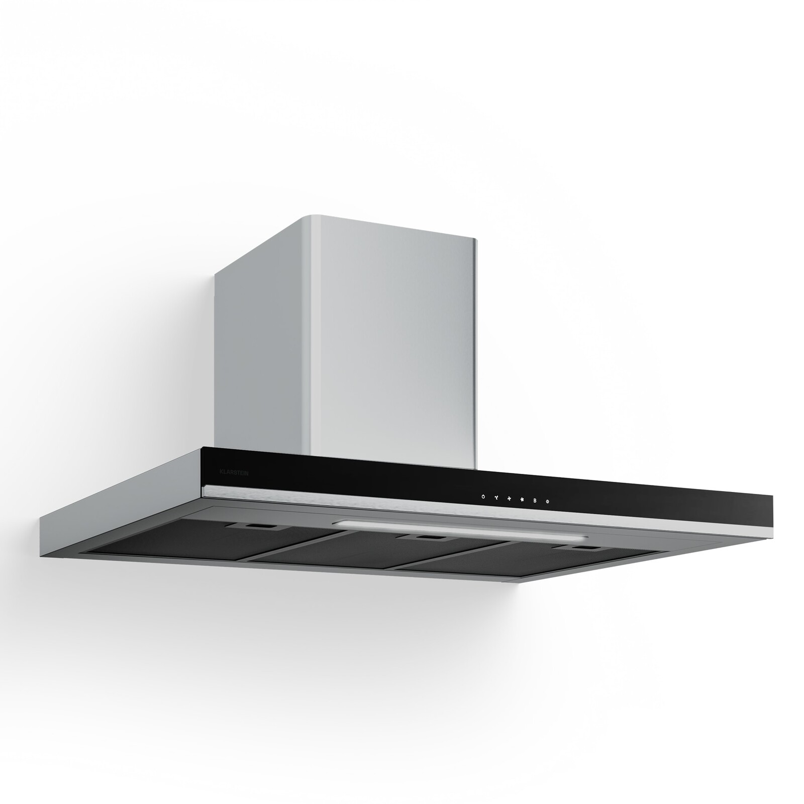Klarstein Verosteel digestoř | Elegantní, minimalistická, výkonná | Energetická třída A++ | 881,6 m³/h | 90 cm