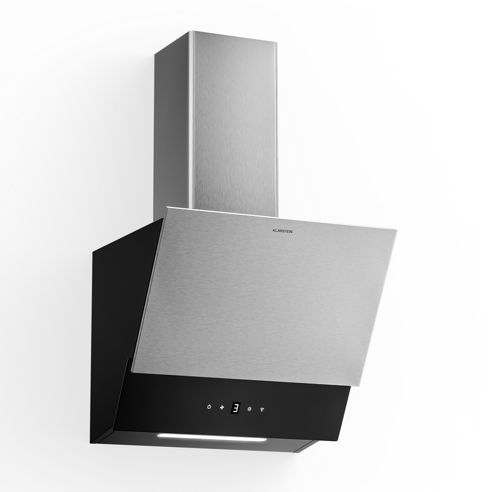 Klarstein Velaire digestoř, Elegantní, minimalistická, výkonná, Energetická třída A++, 624 m³/h, 45 cm