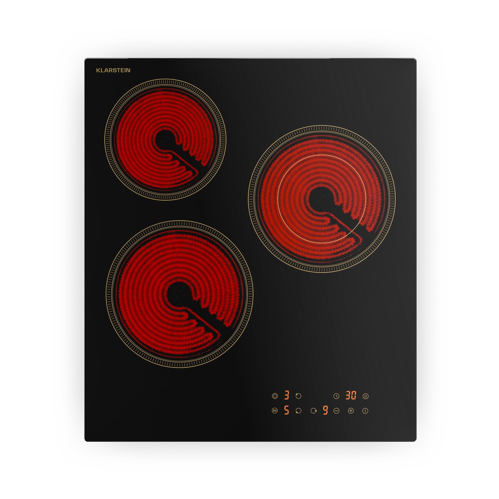 Klarstein Victoria sklokeramická varná deska, 3 zóny, Elegantní, nadčasová, 5000 W, 45 cm