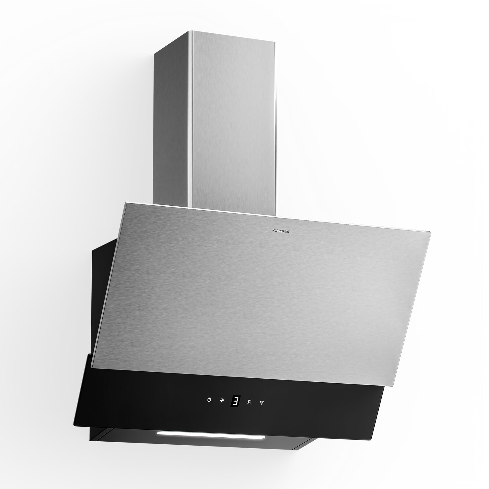 Klarstein Verosteel digestoř, Elegantní, minimalistická, výkonná, Energetická třída A, 624 m³/h, 60 cm