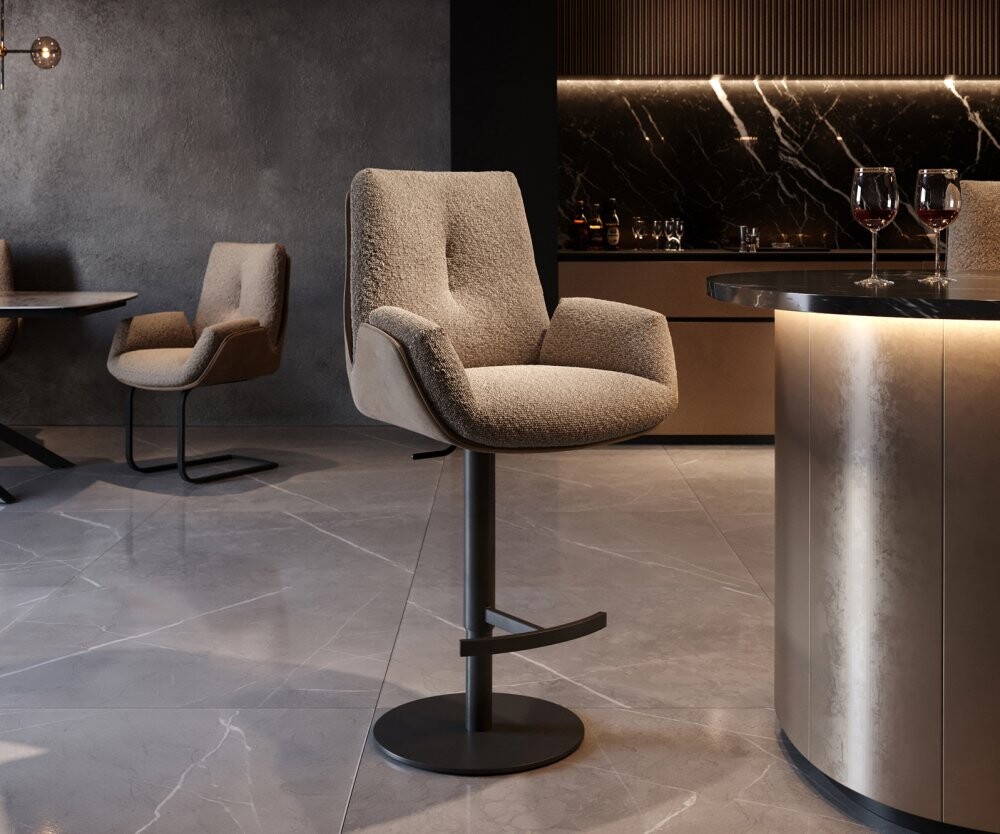 Jídelní židle Clea-Flex otočná podnož výškově nastavitelná kovová