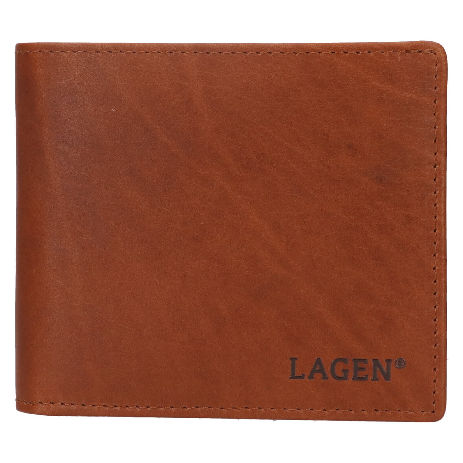 Pánská kožená peněženka Lagen Clovis - hnědá