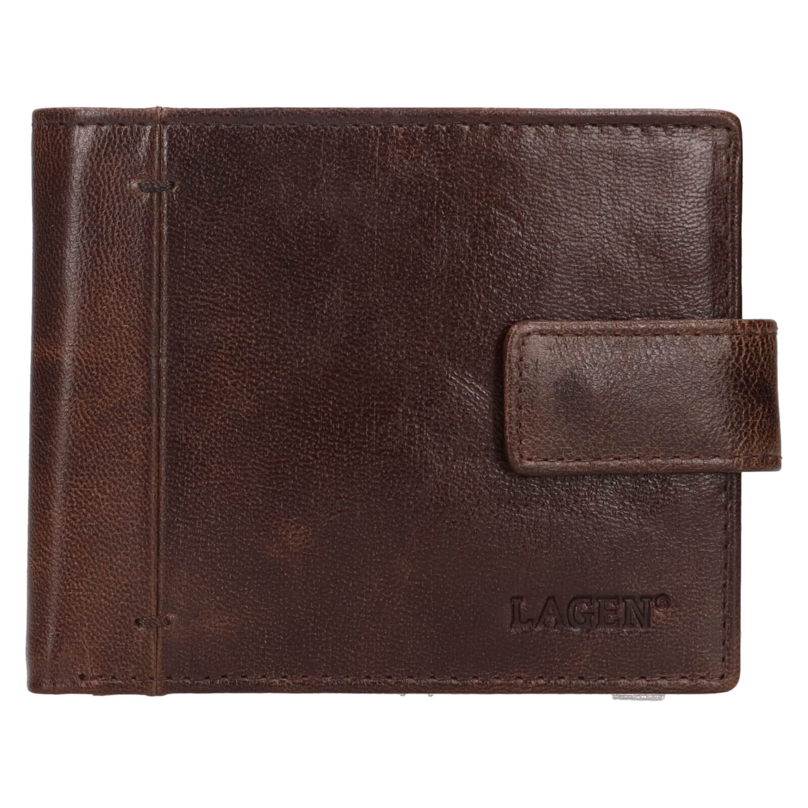 Pánská kožená peněženka Lagen Falko - hnědá
