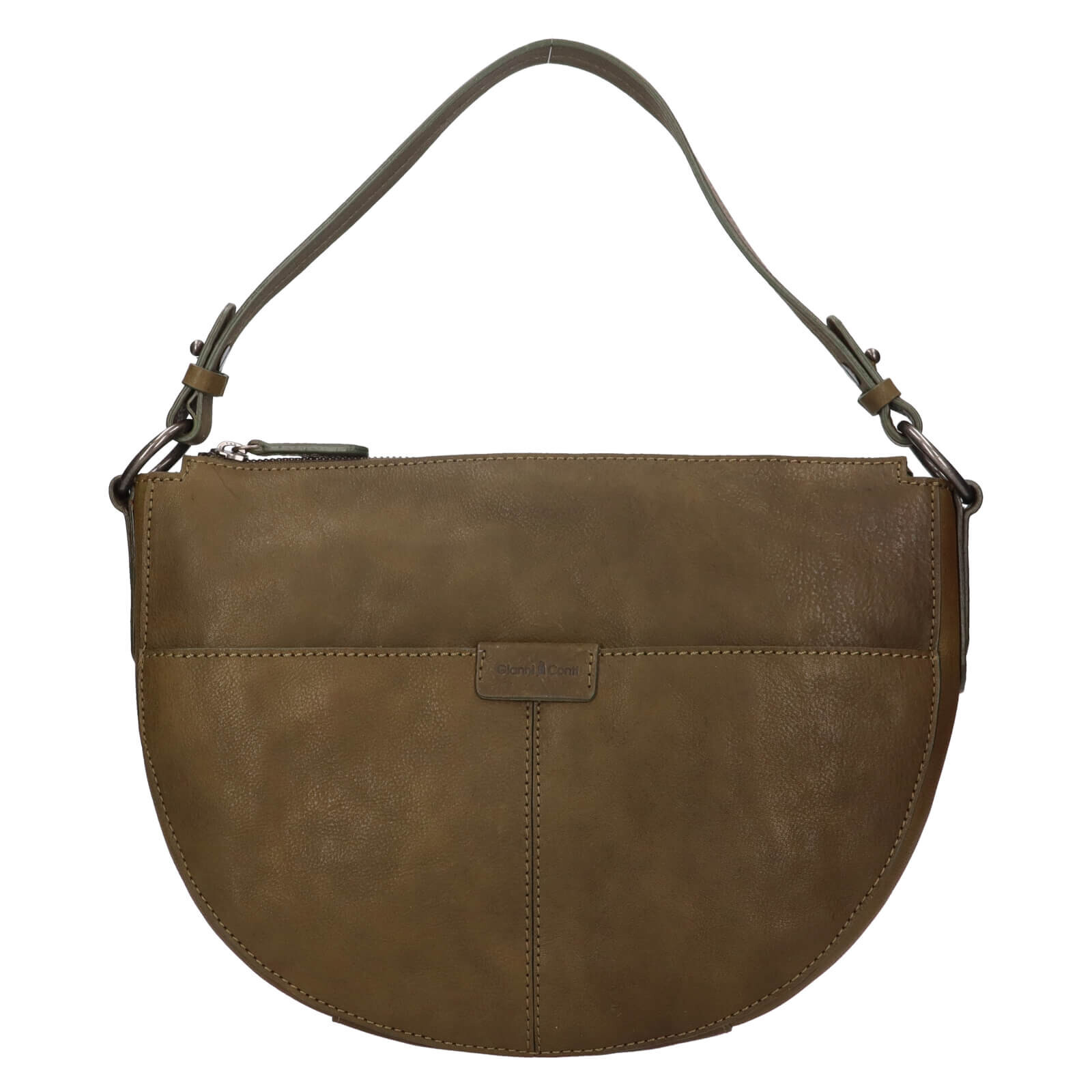 Dámská kožená kabelka Gianní Conti Market - zelená