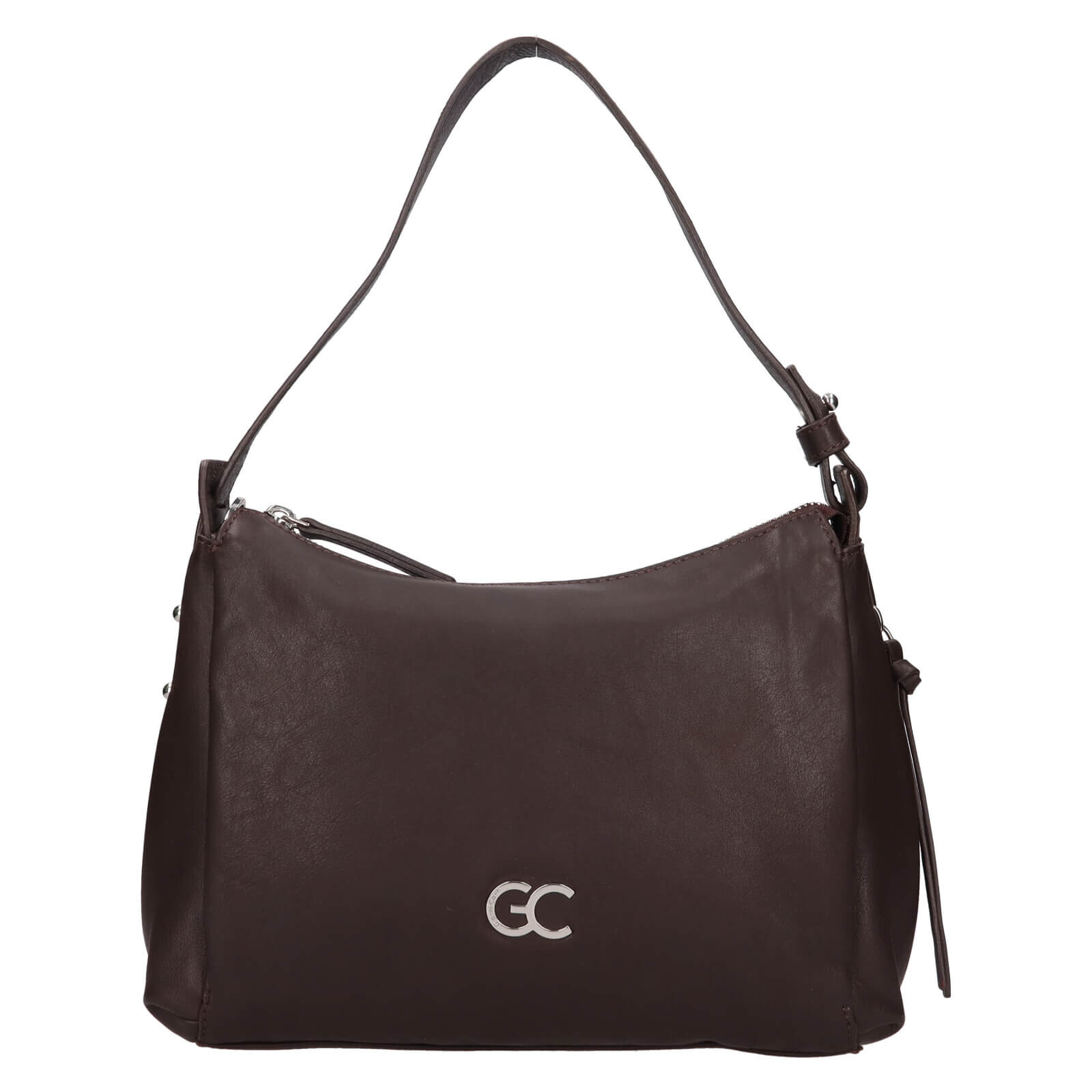 Dámská kožená kabelka Gianní Conti Vivien - tmavě hnědá