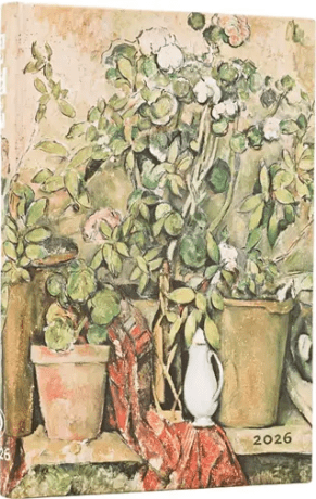 Diář Paperblanks 2026, Cezanne’s Terracotta Pots and Flowers - 12M, Mini, horizontální