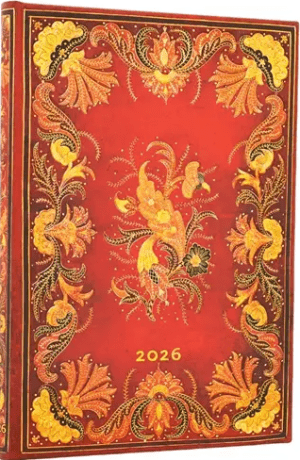 Diář Paperblanks 2026, Fiammetta - 12M, Midi, horizontální