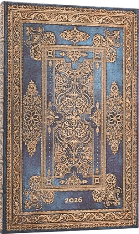 Diář Paperblanks 2026, Blue Luxe - 12M, Maxi, vertikální