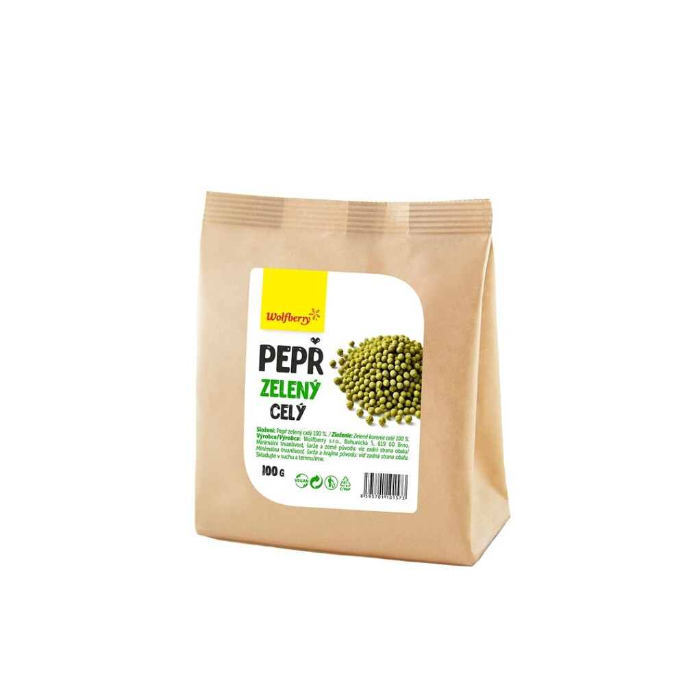 WOLFBERRY Pepř zelený celý 100 g