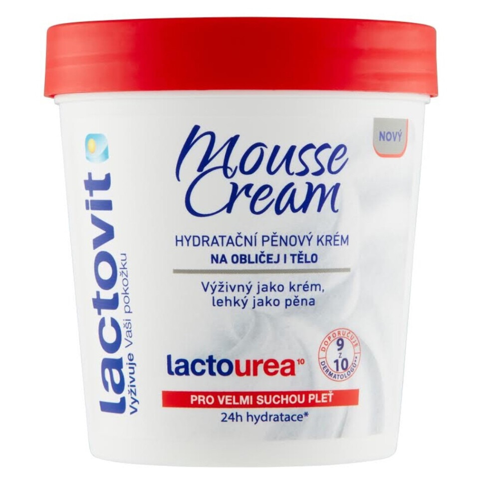 LACTOVIT Lactourea Mousse cream 250 ml, poškozený obal