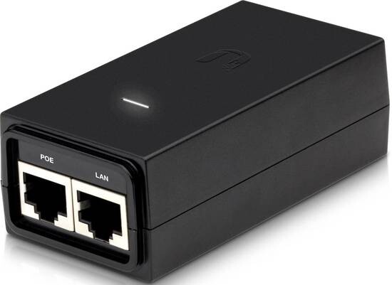 Ubiquiti POE-24-12W-G - Gigabit PoE adapter 24V/0,5A (12W), včetně napájecího kabelu, POE-24-12W-G
