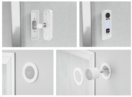 Ubiquiti Video zvonek UniFi Protect UVC-G4 Doorbell Pro PoE Kit, Duální kamera (bílá), 5Mpx s Infra + 8Ppx + PoE zvonek