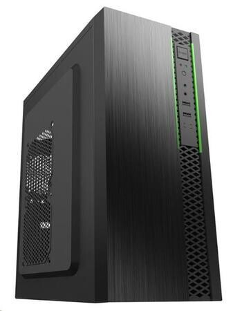 EUROCASE skříň ML N6-550B, Midi Tower, 1xUSB-C, 2xUSB 3.0, 2x audio, bez zdroje, ML N6-550B USB-C