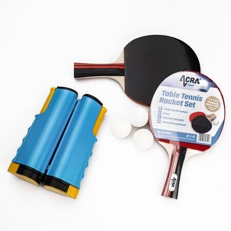 Acra set na stolní tenis, 2 rakety, míčk a síť