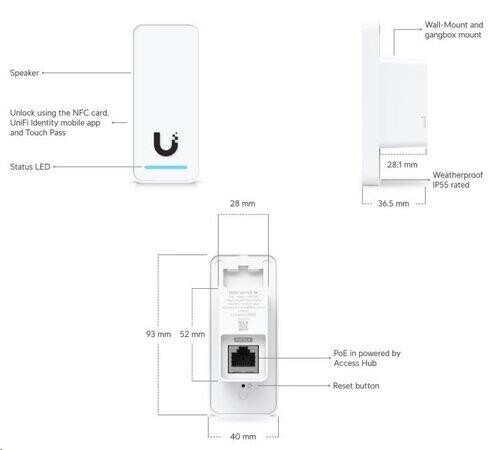 Ubiquiti G3 Reader, bílý, UA-G3-W