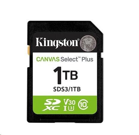 Kingston paměťová karta 1TB Canvas Select Plus Gen 3 SDXC 150R U1 UHS-I C10 V10