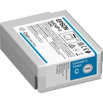 Epson atrament ColorWorks C4000 cyan 50ml, C13T52M240