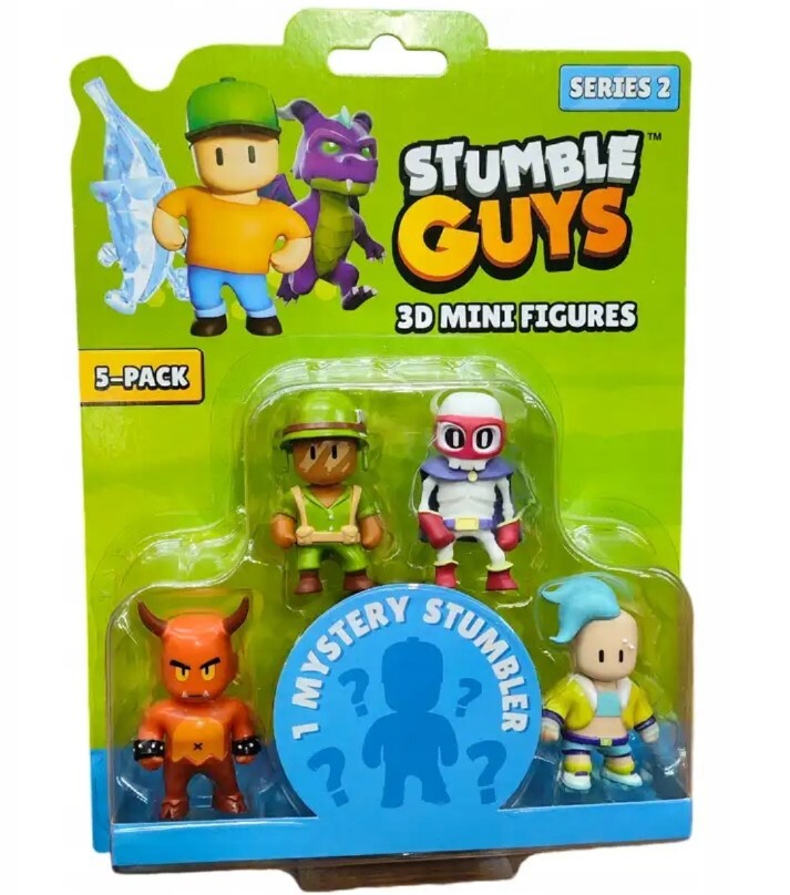 STUMBLE GUYS 3D MINI FIGURES SERIES 2 5PCS