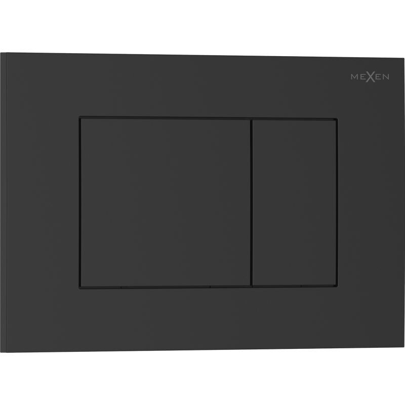 MEXEN Tex 02 splachovací tlačítko, černá matná 6102-02