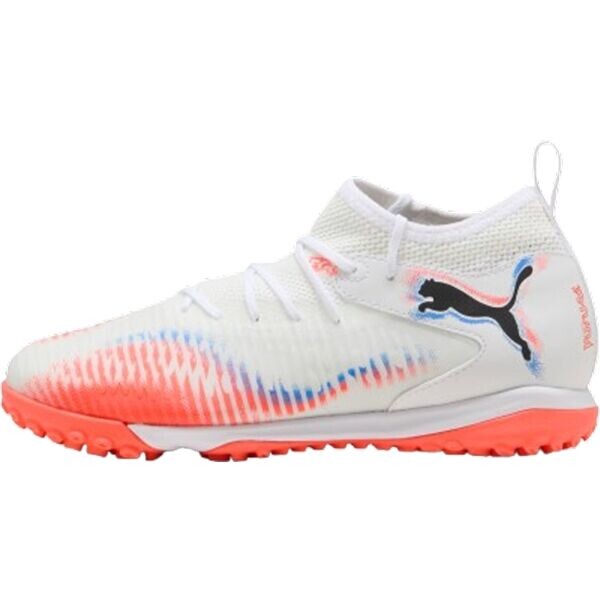 Puma FUTURE 8 MATCH TT + MID JR Dětské turfy, bílá, velikost 38.5