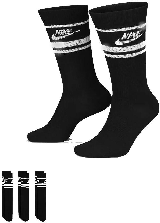 Ponožky Nike  Essential Crew Stripe Socks Black