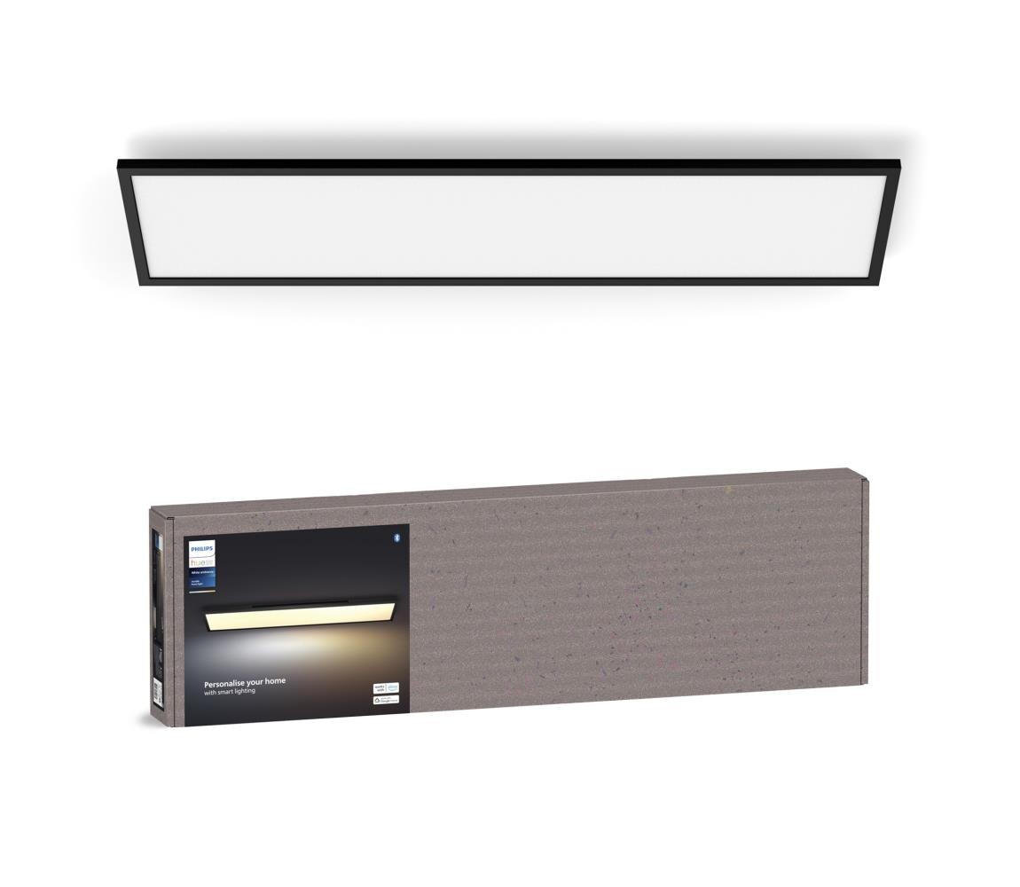 Philips Philips - LED Stmív. stropní svítidlo Hue AURELLE LED/39W/230V 120x30 cm černá
