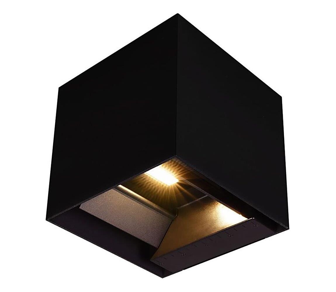 LED Solární nástěnné svítidlo se sen. LED/9W/3,7V 3000/4000/5000K IP65 černá