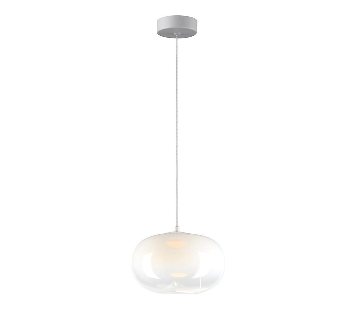LED Lustr na lanku VASO LED/4W/230V pr. 18 cm bílá