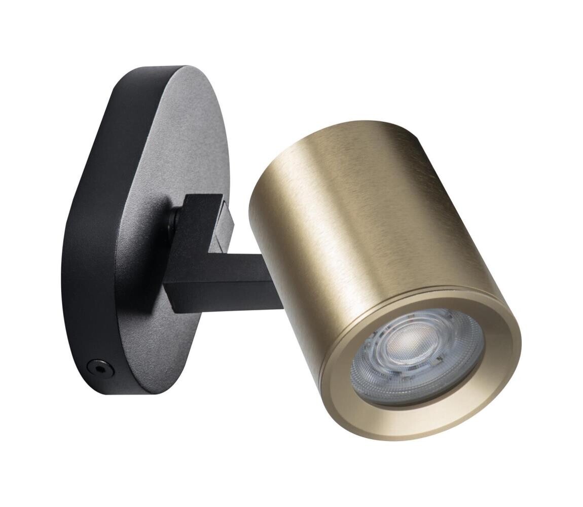 38960 - Nástěnné bodové svítidlo LAURIN 1xGU10/10W/230V mosaz/černá