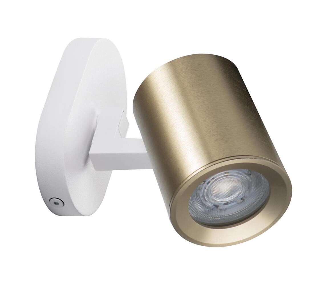 38964 - Nástěnné bodové svítidlo LAURIN 1xGU10/10W/230V mosaz/bílá