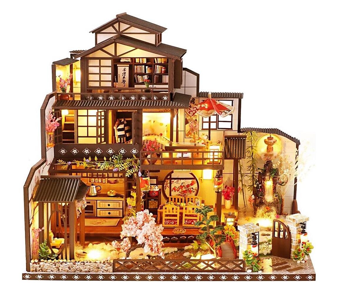 2Kids Toys 2Kids Toys - Miniatura domečku Honosná sakurová vila 2xAAA