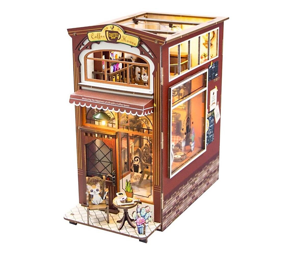 2Kids Toys 2Kids Toys - 3D skládačka LED Zarážka na knihy Kavárna 2xAAA