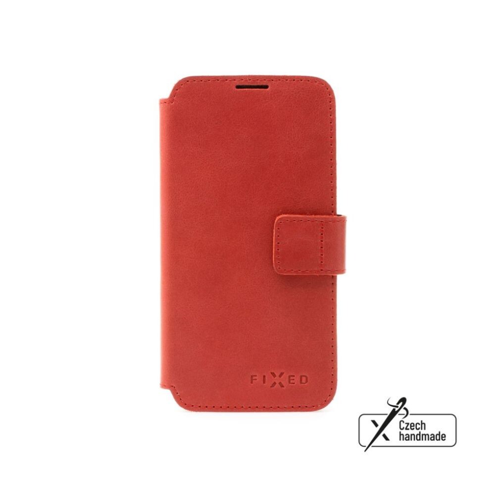 Kožené pouzdro typu kniha FIXED ProFit pro Samsung Galaxy A36 5G, červené