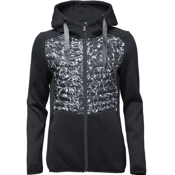 Willard GRONA Dámská kombinovaná mikina, černá, velikost