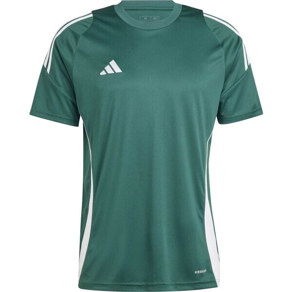 adidas TIRO24 JERSEY Fotbalový dres, tmavě zelená, velikost