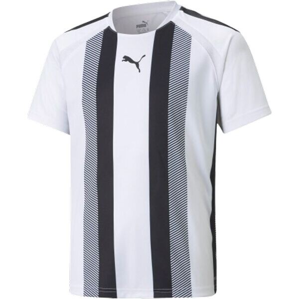 Puma TEAMLIGA STRIPED JERSEY JR Dětský fotbalový dres, bílá, velikost