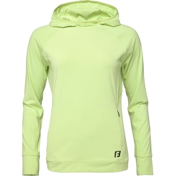 Fitforce NOSKANA Dámská fitness mikina, žlutá, velikost