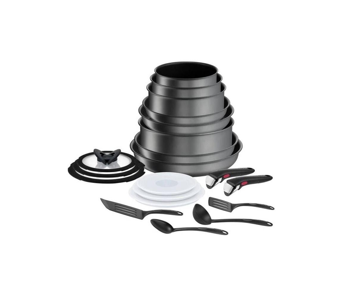 Tefal Tefal - Sada nádobí 20 ks INGENIO DAILY CHEF ON černá