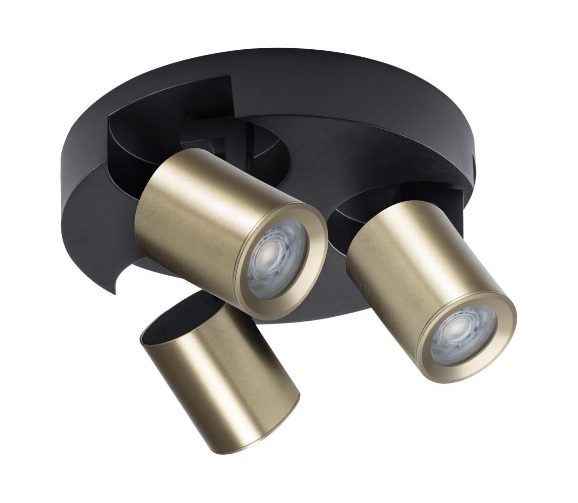 38963 - Bodové svítidlo LAURIN 3xGU10/10W/230V mosaz/černá