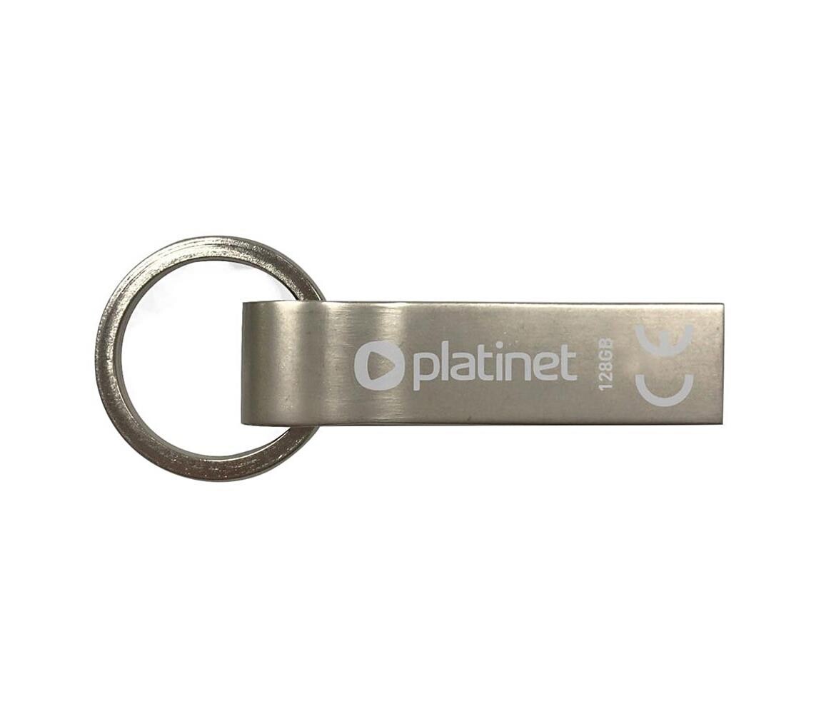 Kovový voděodolný Flash Disk USB 128GB chrom