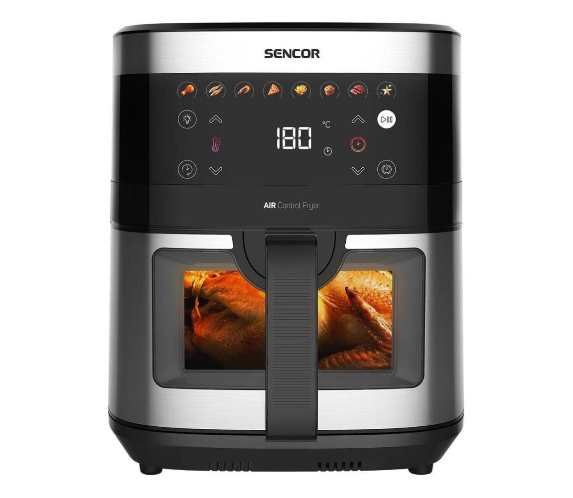 Sencor Sencor - Horkovzdušná fritéza 9 l 1700W/230V černá/matný chrom