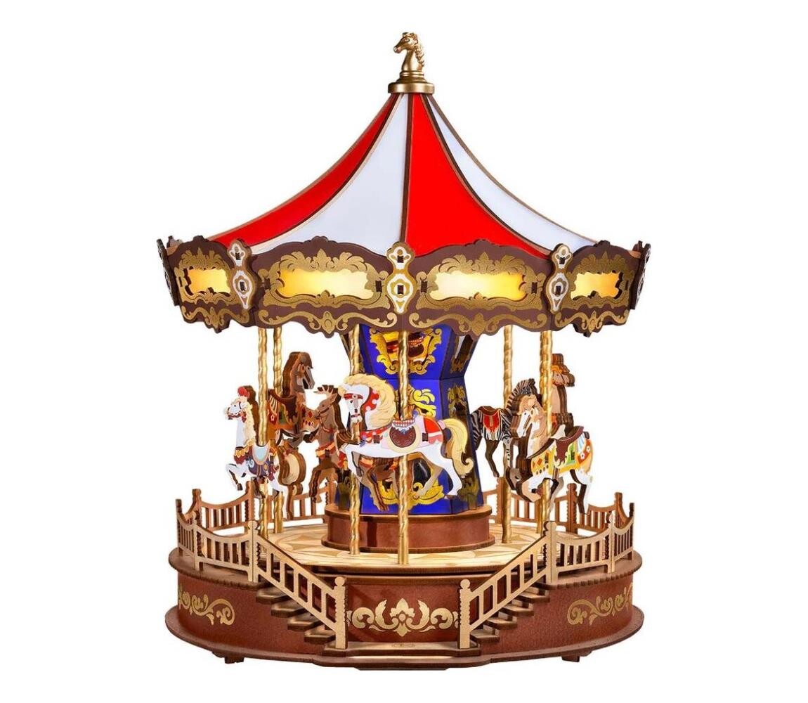 RoboTime RoboTime - 3D skládačka hrací skříňky Klasický kolotoč 5V