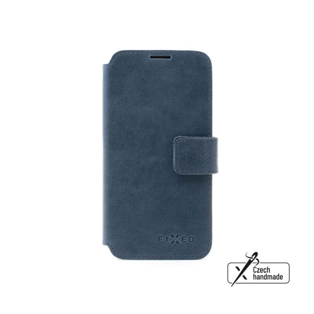 Kožené pouzdro typu kniha FIXED ProFit pro Samsung Galaxy A36 5G, modré