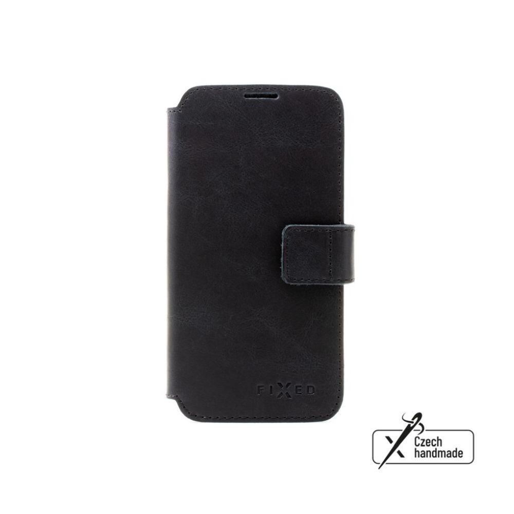 Kožené pouzdro typu kniha FIXED ProFit pro Samsung Galaxy A36 5G, černé