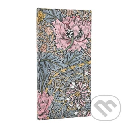 Paperblanks - týždenný diár Morris Pink Honeysuckle 2026 - Paperblanks