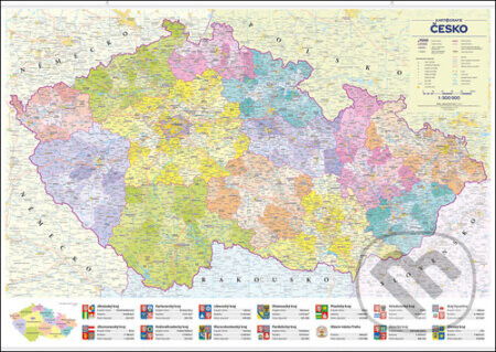 Česko administrativní mapa - Kartografie Praha