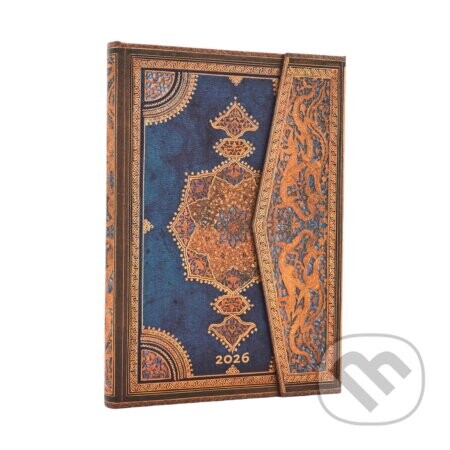 Paperblanks - týždenný diár Safavid Indigo 2026 - Paperblanks