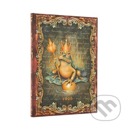 Paperblanks - týždenný diár The Brothers Grimm, Frog Prince 2026 - Paperblanks