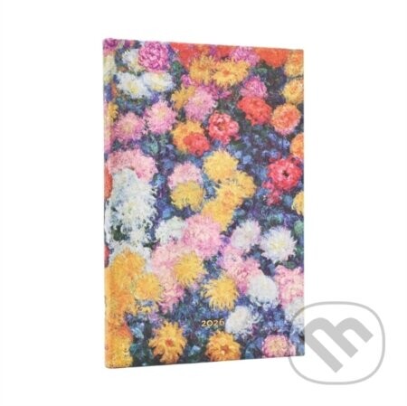 Paperblanks - týždenný diár Monet's Chrysanthemums 2026 - Paperblanks